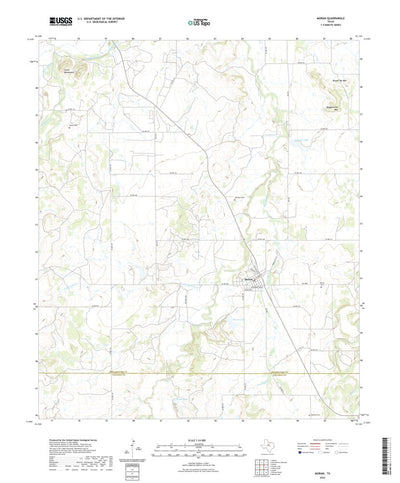 United States Geological Survey Moran, TX (2022, 24000-Scale) digital map