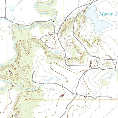 United States Geological Survey Moran, TX (2022, 24000-Scale) digital map