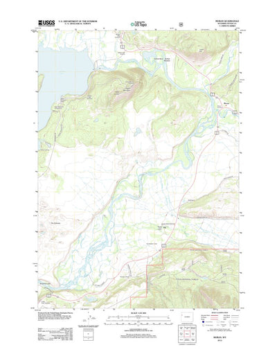 United States Geological Survey Moran, WY (2012, 24000-Scale) digital map