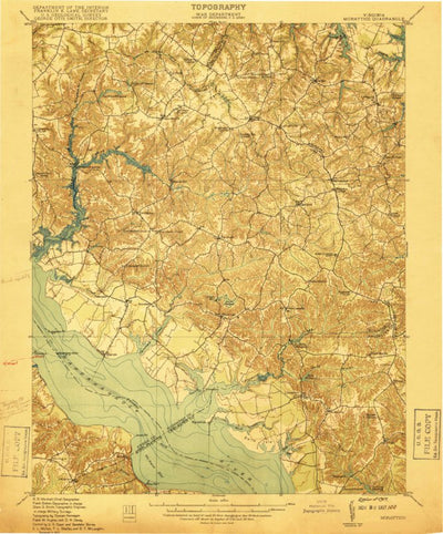 United States Geological Survey Morattico, VA (1917, 62500-Scale) digital map