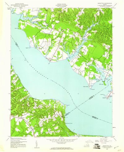United States Geological Survey Morattico, VA (1944, 24000-Scale) digital map