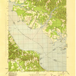United States Geological Survey Morattico, VA (1944, 31680-Scale) digital map