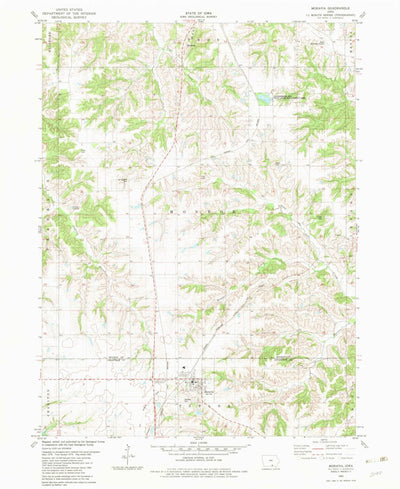 United States Geological Survey Moravia, IA (1982, 24000-Scale) digital map
