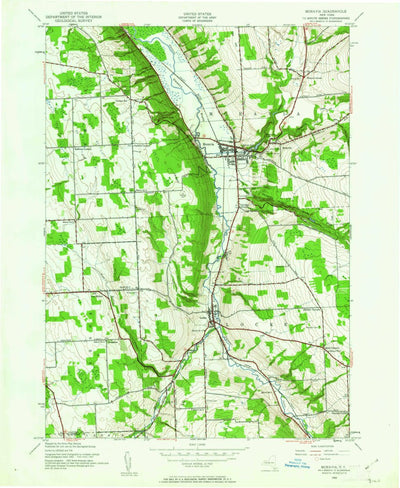 United States Geological Survey Moravia, NY (1943, 24000-Scale) digital map