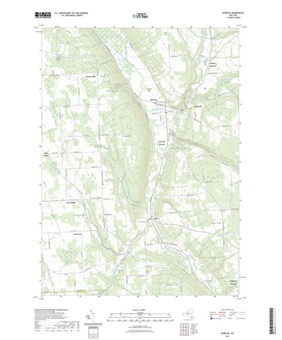 United States Geological Survey Moravia, NY (2023, 24000-Scale) digital map