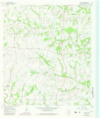 United States Geological Survey Moravia, TX (1965, 24000-Scale) digital map