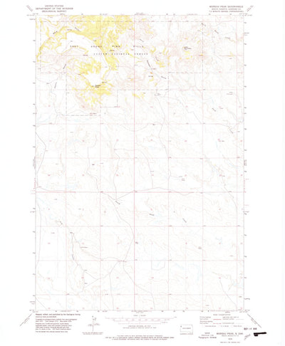 United States Geological Survey Moreau Peak, SD (1978, 24000-Scale) digital map
