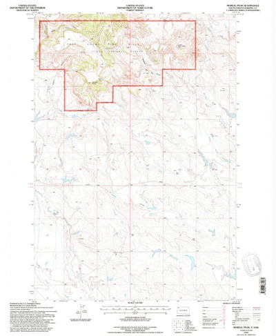 United States Geological Survey Moreau Peak, SD (1993, 24000-Scale) digital map