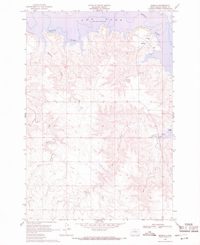 United States Geological Survey Moreau, SD (1968, 24000-Scale) digital map