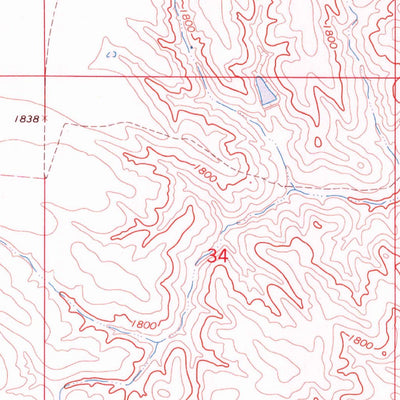 United States Geological Survey Moreau, SD (1968, 24000-Scale) digital map