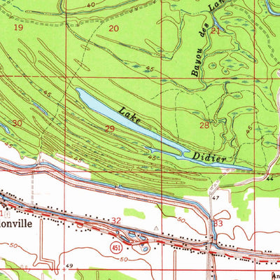 United States Geological Survey Moreauville, LA (1962, 62500-Scale) digital map