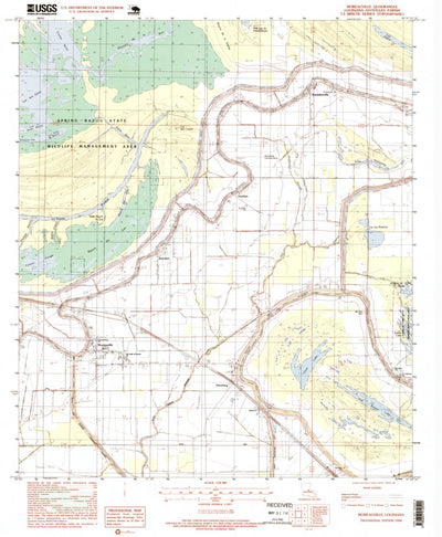 United States Geological Survey Moreauville, LA (1996, 24000-Scale) digital map