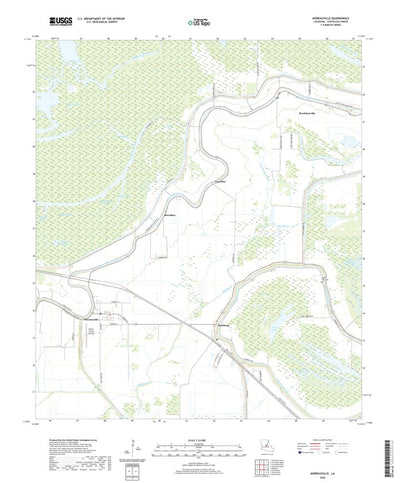 United States Geological Survey Moreauville, LA (2020, 24000-Scale) digital map