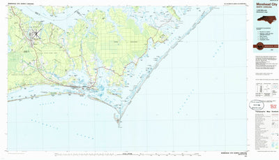United States Geological Survey Morehead City, NC (1985, 100000-Scale) digital map
