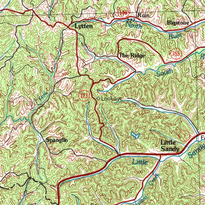 United States Geological Survey Morehead, KY (1982, 100000-Scale) digital map