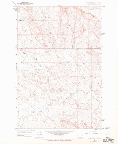 United States Geological Survey Morehouse Creek, MT (1965, 24000-Scale) digital map