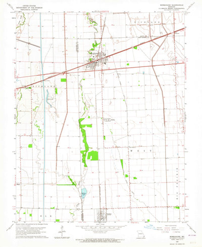 United States Geological Survey Morehouse, MO (1963, 24000-Scale) digital map