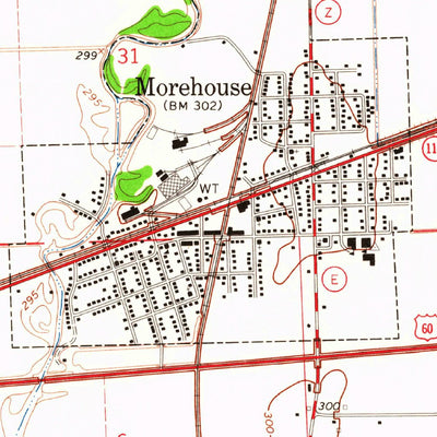 United States Geological Survey Morehouse, MO (1963, 24000-Scale) digital map