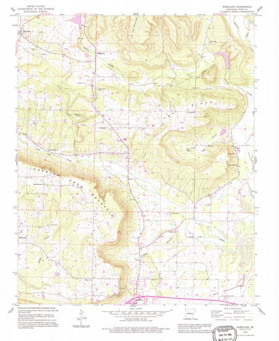 United States Geological Survey Moreland, AR (1989, 24000-Scale) digital map