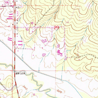 United States Geological Survey Moreland, AR (1989, 24000-Scale) digital map