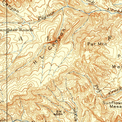 United States Geological Survey Morenci, AZ-NM (1915, 125000-Scale) digital map