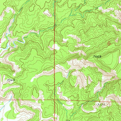 United States Geological Survey Moreno Hill, NM (1972, 24000-Scale) digital map