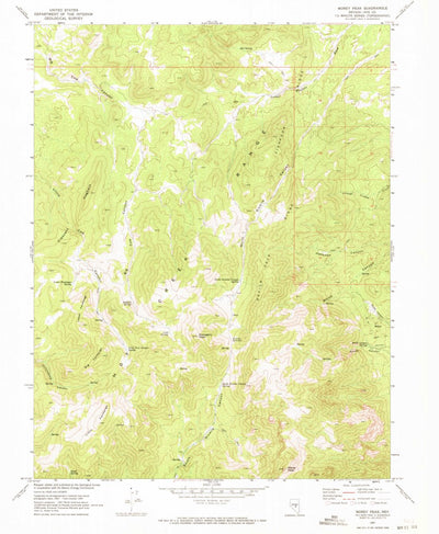 United States Geological Survey Morey Peak, NV (1967, 24000-Scale) digital map