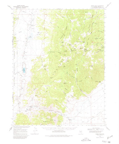 United States Geological Survey Morey Peak, NV (1968, 62500-Scale) digital map