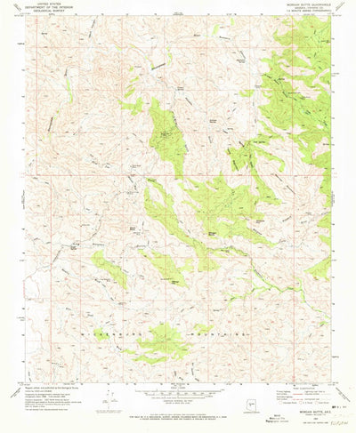 United States Geological Survey Morgan Butte, AZ (1969, 24000-Scale) digital map