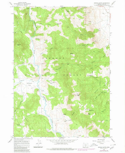 United States Geological Survey Morgan Butte, OR (1966, 24000-Scale) digital map