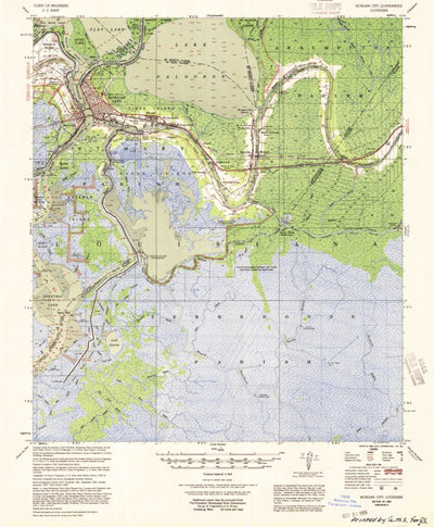 United States Geological Survey Morgan City, LA (1954, 62500-Scale) digital map
