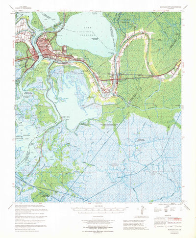 United States Geological Survey Morgan City, LA (1967, 62500-Scale) digital map