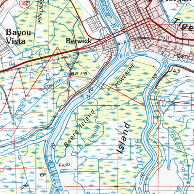 United States Geological Survey Morgan City, LA (1983, 100000-Scale) digital map