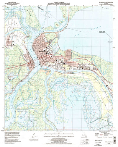 United States Geological Survey Morgan City, LA (1994, 24000-Scale) digital map