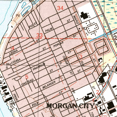 United States Geological Survey Morgan City, LA (1994, 24000-Scale) digital map