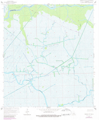 United States Geological Survey Morgan City SE, LA (1966, 24000-Scale) digital map