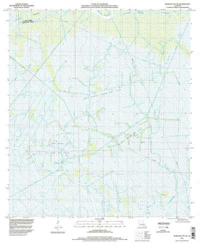 United States Geological Survey Morgan City SE, LA (1994, 24000-Scale) digital map