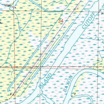 United States Geological Survey Morgan City SW, LA (1994, 24000-Scale) digital map