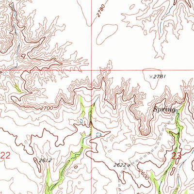 United States Geological Survey Morgan Creek School, MT (1972, 24000-Scale) digital map
