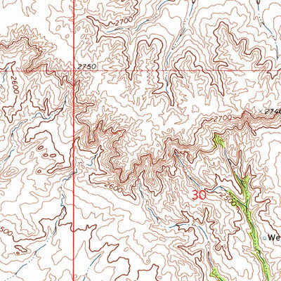 United States Geological Survey Morgan Creek School, MT (1972, 24000-Scale) digital map