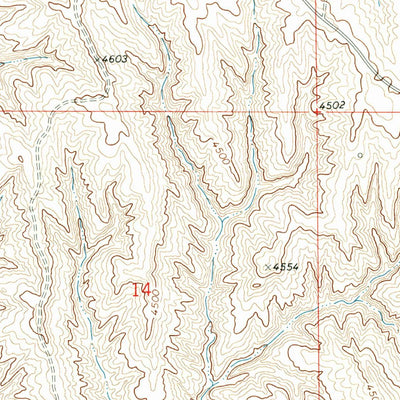 United States Geological Survey Morgan Draw, WY (1971, 24000-Scale) digital map