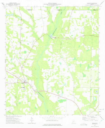United States Geological Survey Morgan, GA (1973, 24000-Scale) digital map