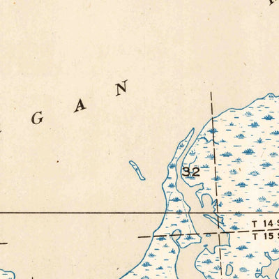 United States Geological Survey Morgan Harbor, LA (1935, 31680-Scale) digital map