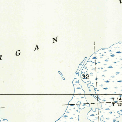 United States Geological Survey Morgan Harbor, LA (1954, 31680-Scale) digital map