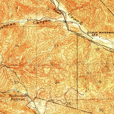 United States Geological Survey Morgan Hill, CA (1917, 62500-Scale) digital map