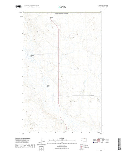 United States Geological Survey Morgan, MT (2020, 24000-Scale) digital map