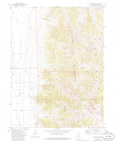 United States Geological Survey Morgan Pass, NV (1972, 24000-Scale) digital map