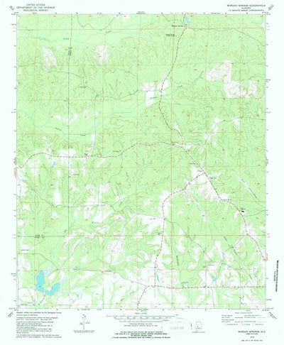 United States Geological Survey Morgan Springs, AL (1979, 24000-Scale) digital map