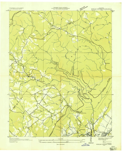 United States Geological Survey Morgan Springs, TN (1935, 24000-Scale) digital map