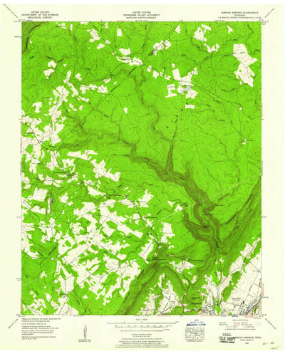 United States Geological Survey Morgan Springs, TN (1956, 24000-Scale) digital map